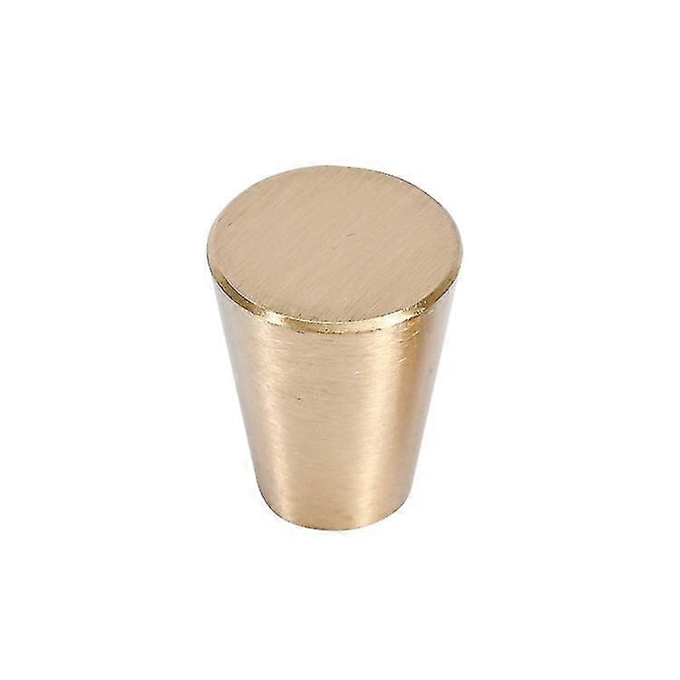 Circular Truncated Cone Shape Knobs Handle Wardrobe Cabinet Drawer Desks Door Pulls Furniture Solid Brass Hardware Knobs Handles With Screws Copper Go