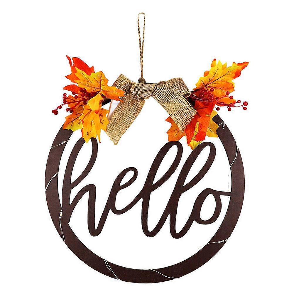 1 قطعة عيد الشكر قلادة الباب الزخرفية قلادة زخرفة شنقا المجلس الخشبي