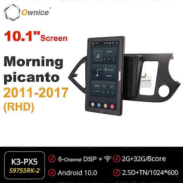 Tesla Style 13,3 Zoll PX6 Android 10 Auto DVD Player Auto Drehbare Navigation GPS Stereo Radio Für Kia Morgen Picanto 2011-2017