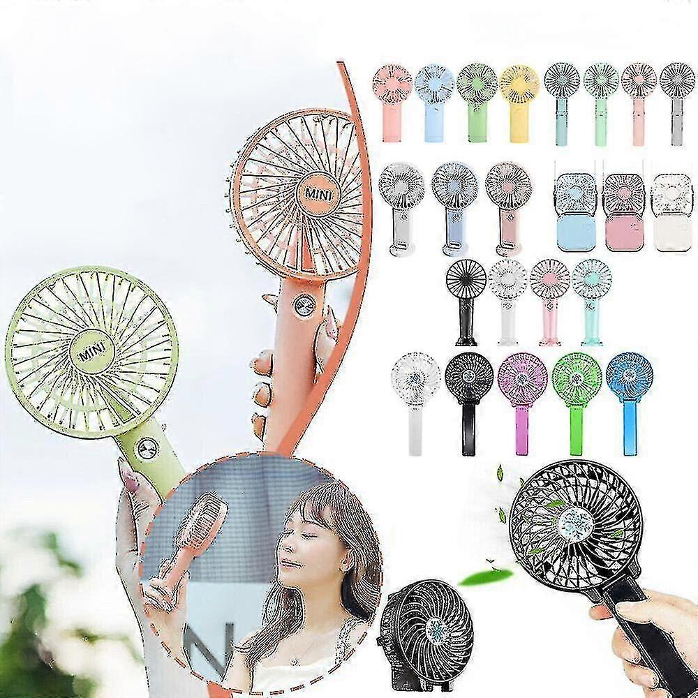 Mini Hand-held Fan Portable Folding Desk Fan Cooler Cooling USB Rechargeable Fan