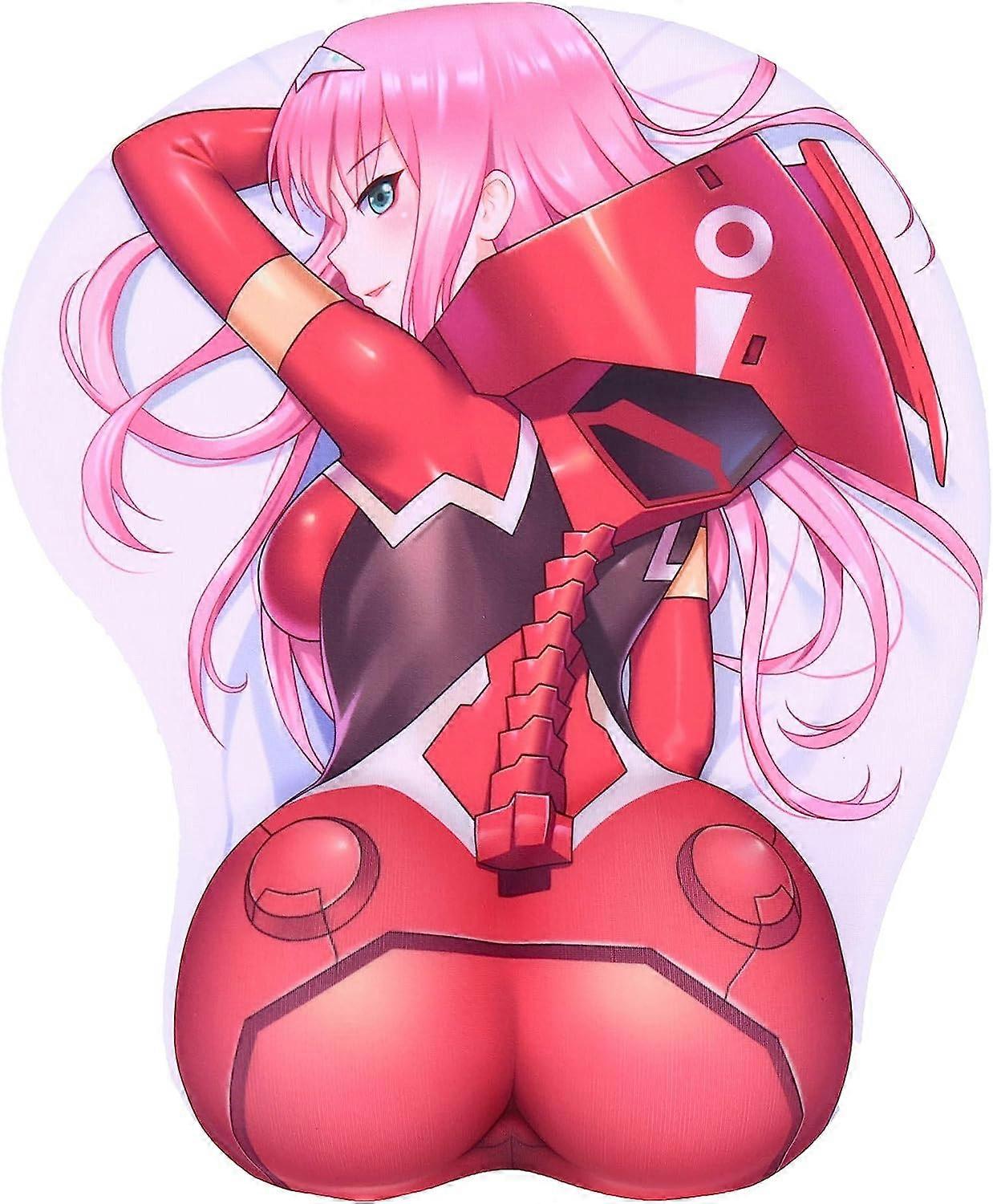 Darling in The Franxx Zero Two Anime Mouse Pads Boob Oppai Gaming 3D Mousepads 2Way Skin (MP-002 FZ)