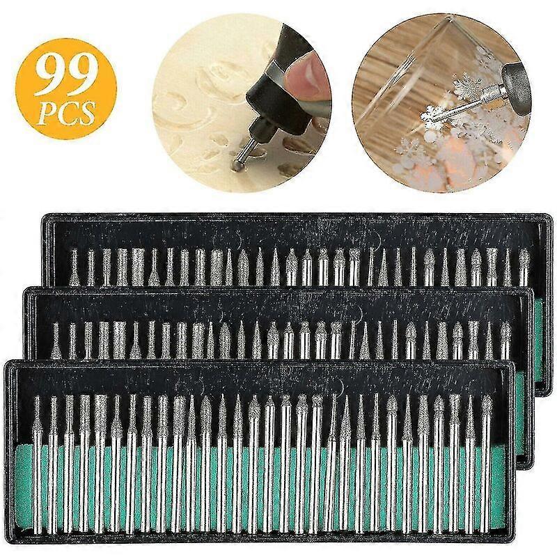 Diamond Bur Drill Bit Grinding Set Dremel Tools