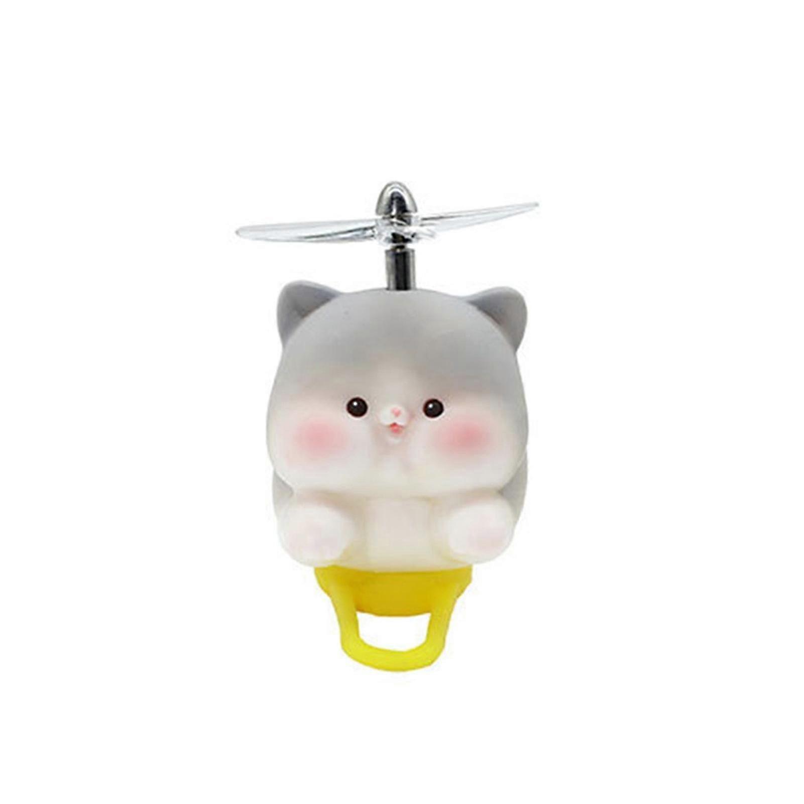 Animal Ornament Rotating Fan Blade Stretchable Binding Buckle Fixation Non-slip Cheerful Mood Pig Doll Model Bicycle Supply