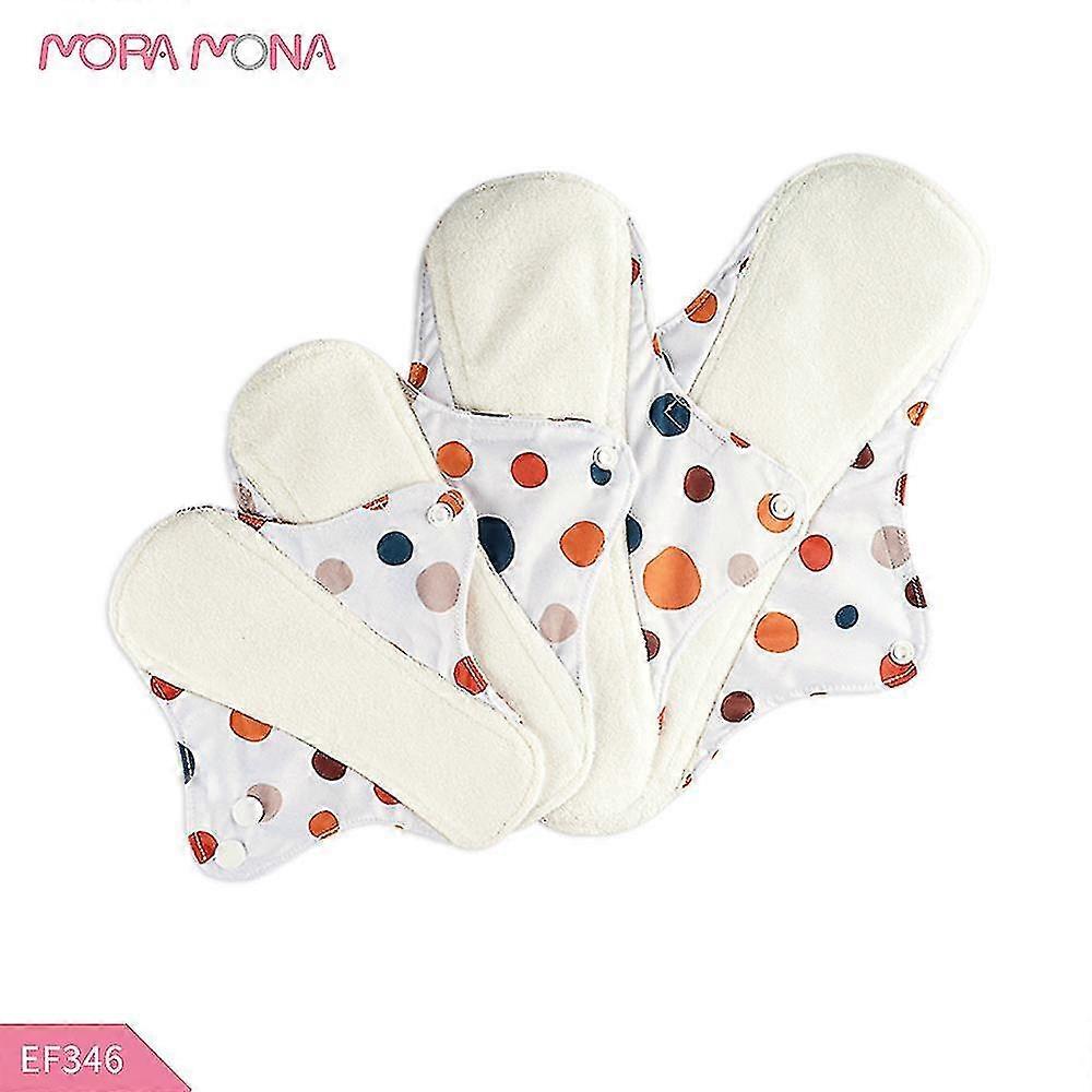 Washable And Reusable Sanitary Napkin Nursing Pads Are Waterproof And Breathable4pcs