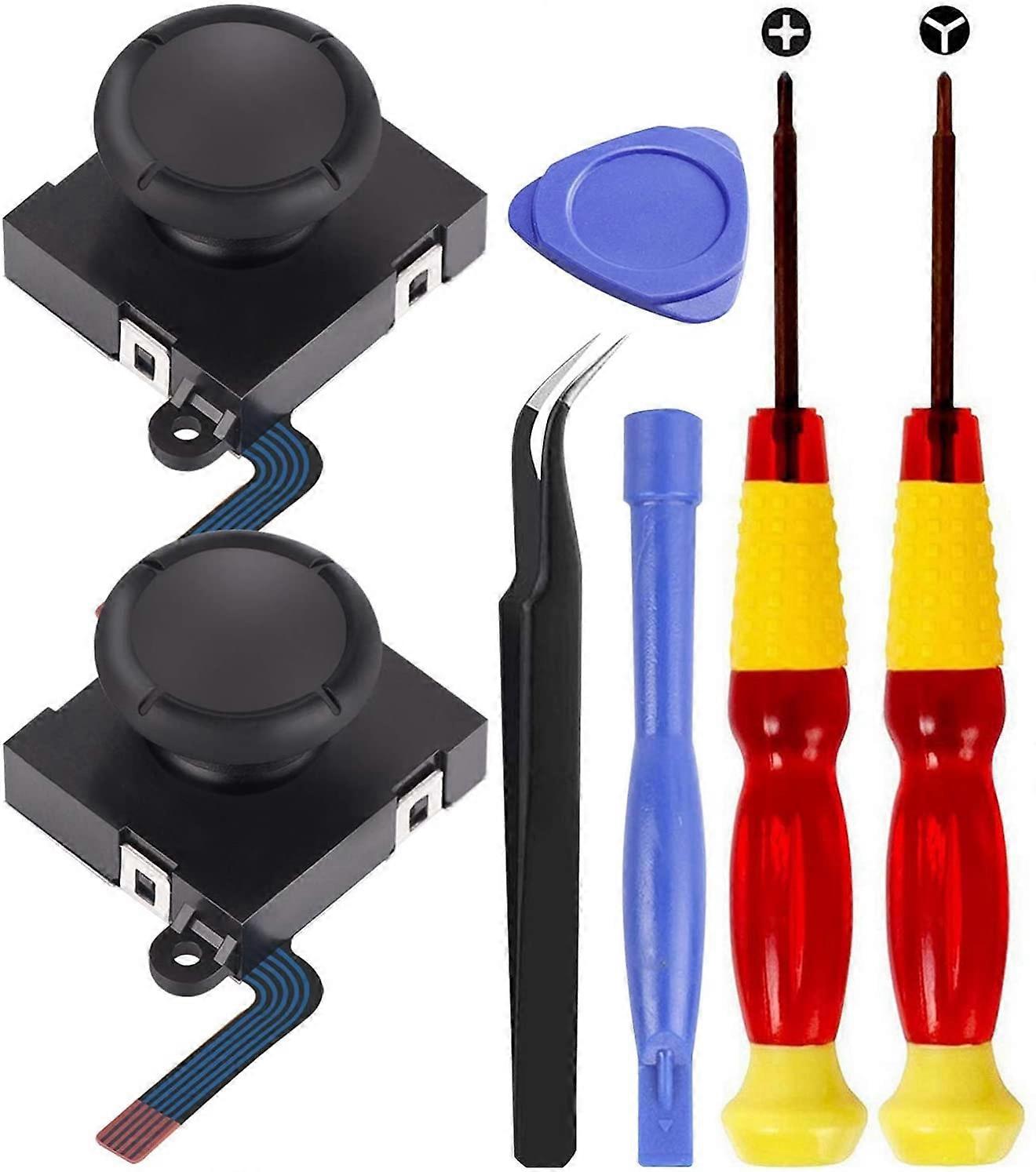 Joystick Replacement Thumb Stick for Nintendo Switch with Controller Repair tools