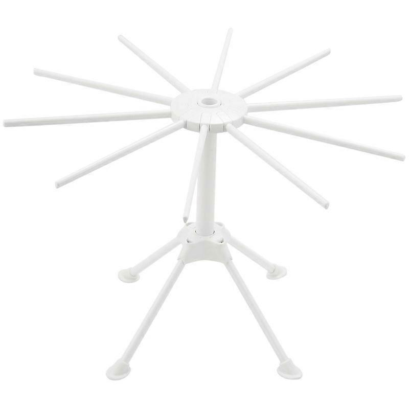 رف تجفيف المعكرونة ، حامل تجفيف المعكرونة القابل للطي ، حامل مجفف السباغيتي ذو 10 أذرع لصنع المعكرونة محلية الصنع