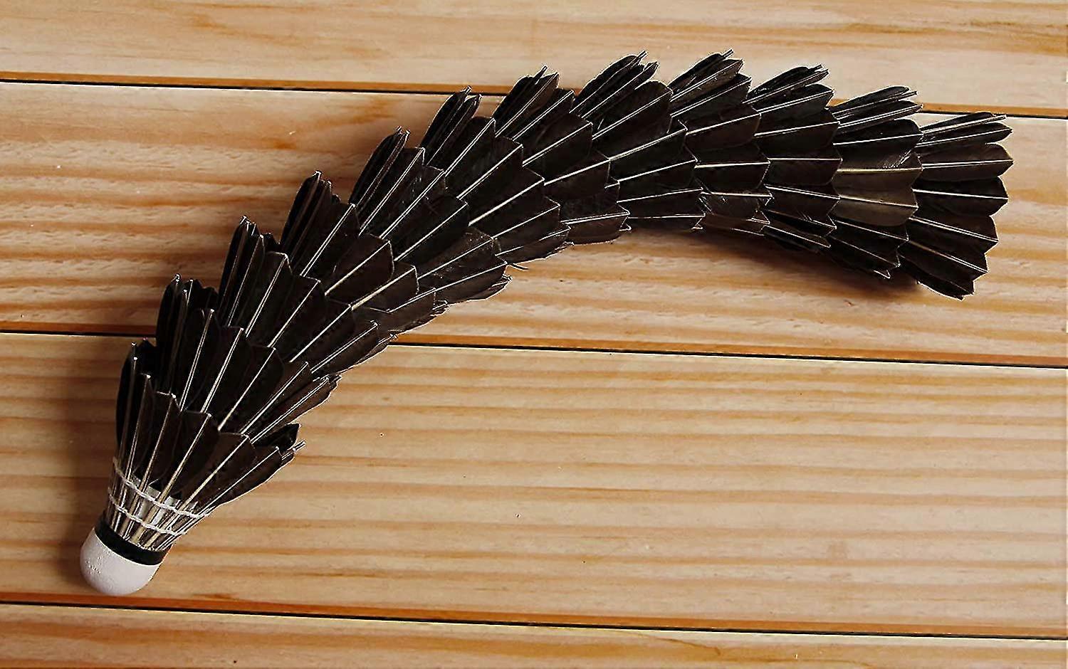 12 Adet Kaz Tüyü Badminton Shuttlecocks Açık / Kapalı Spor Aktiviteleri ile Uyumlu