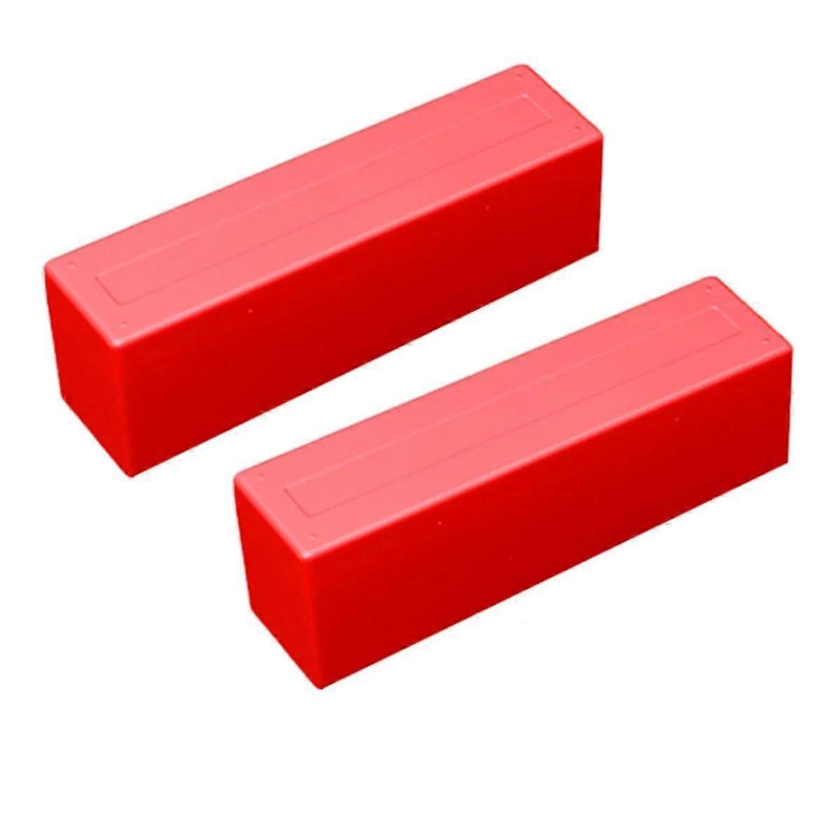 2pcs Coin Slab Storage Box Compatible With 20 Slab Coin Holders, Plastic Coin Box Coin For Collectors Coin Storage Red