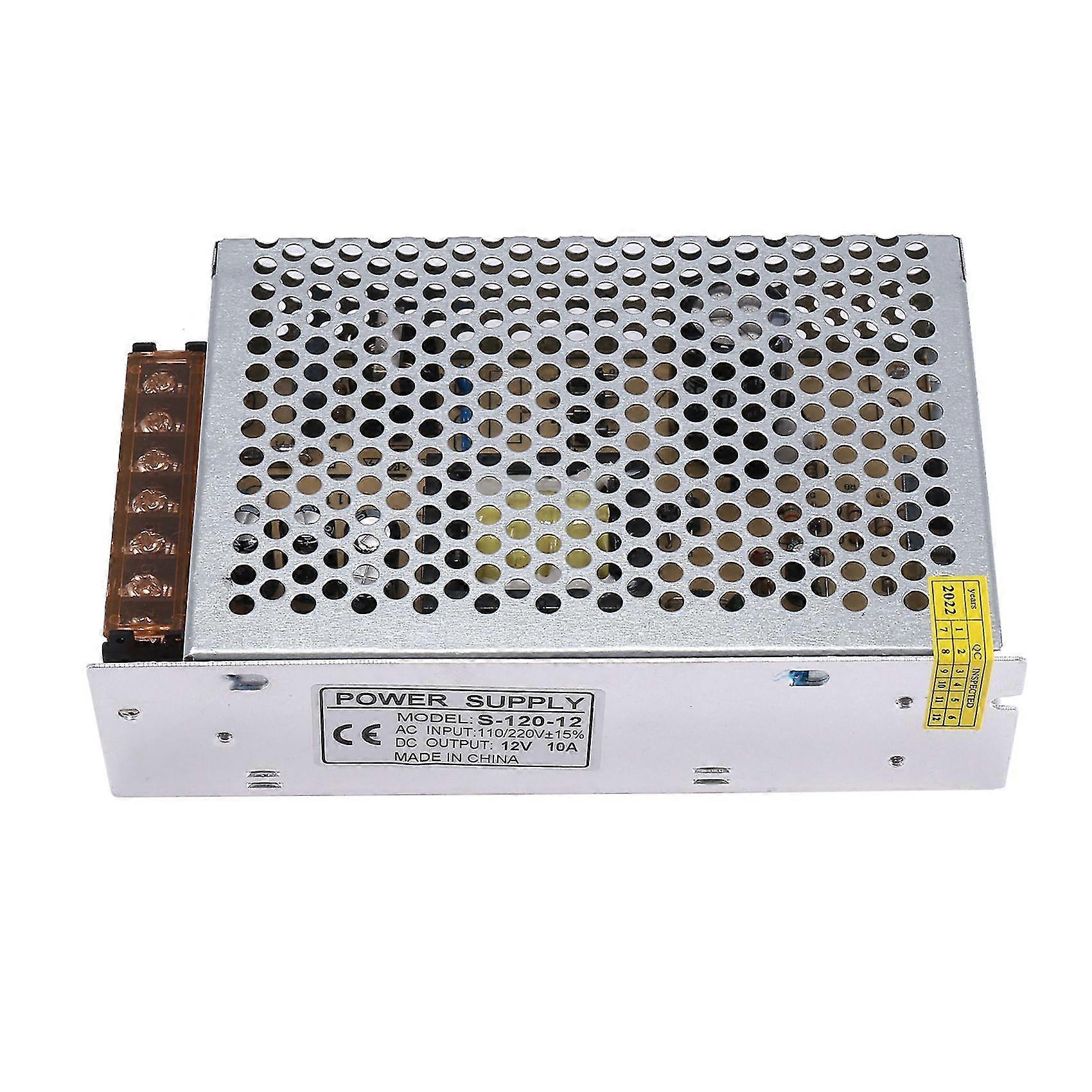 Photo Color Dc 12V 10A 120W Switching Power Supply Transformer Ac-Dc Power Supply Ac 110V / 220V To Dc 12V Swit S202412242786 Size 12