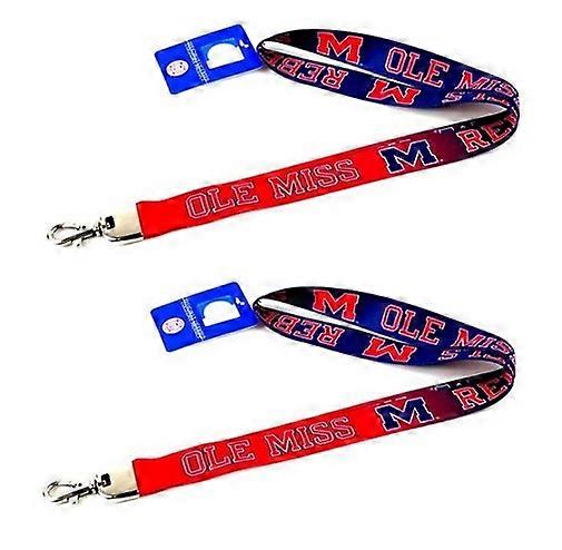 Ole Miss Rebels NCAA Ombre Lanyard 2 Pack