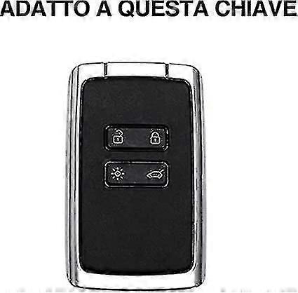 Car Key Case Wear-resistant And Fall-resistant Key Shell Compatible With Renault Koleos Kadjar Megane Captur Espace Car Key Accessory(black)