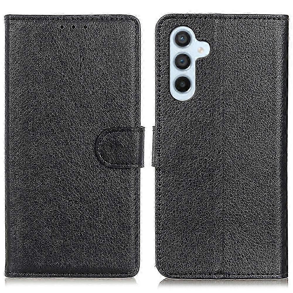 For Samsung Galaxy M35 5G Wallet Case PU Leather Phone Cover Litchi Texture