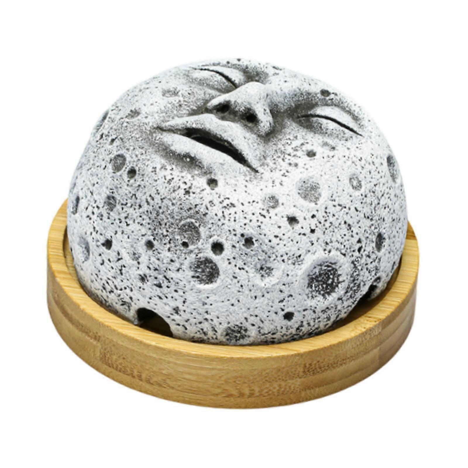 Incense Burner Practical Moon Incense Holder for Shelf Bathroom Cabinet