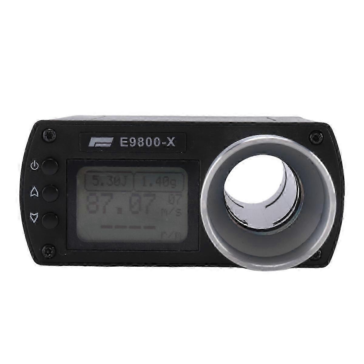 E9800-X Testeur de vitesse Écran LCD Chronographe FPS Haute Puissance compatible avec Chronoscope de Chasse Testeur de Vitesse