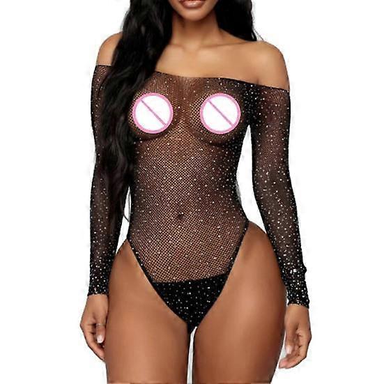 Trendy Party Bodysuit Solid Color Hot Tight Off Shoulder Party Bodysuit for Stripper