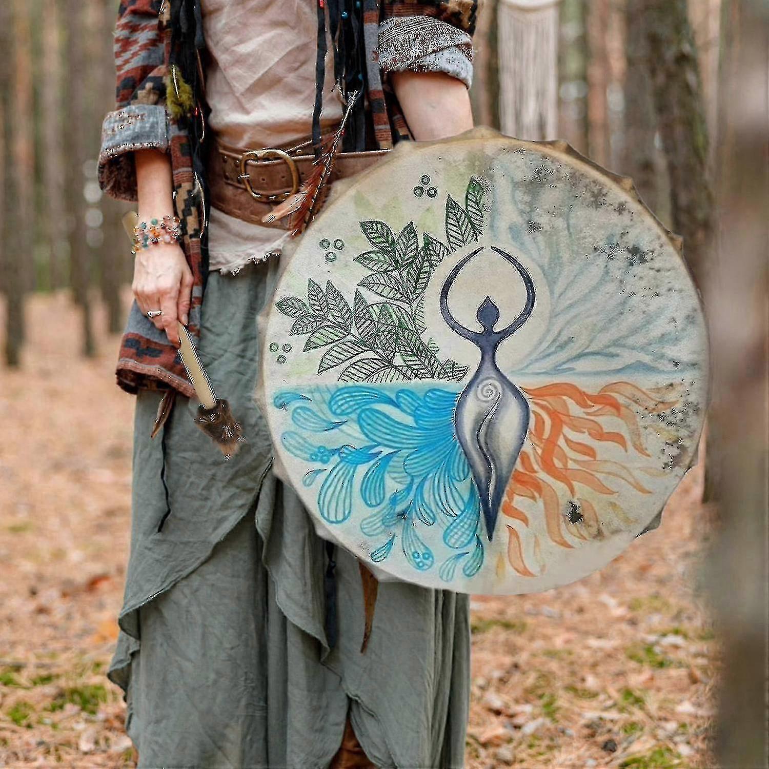 萨满鼓 |萨满鼓 |鼓 Gaia, Tree-of- Siberian 鼓, 音乐 Ual Shaman 鼓 带鼓 Sti