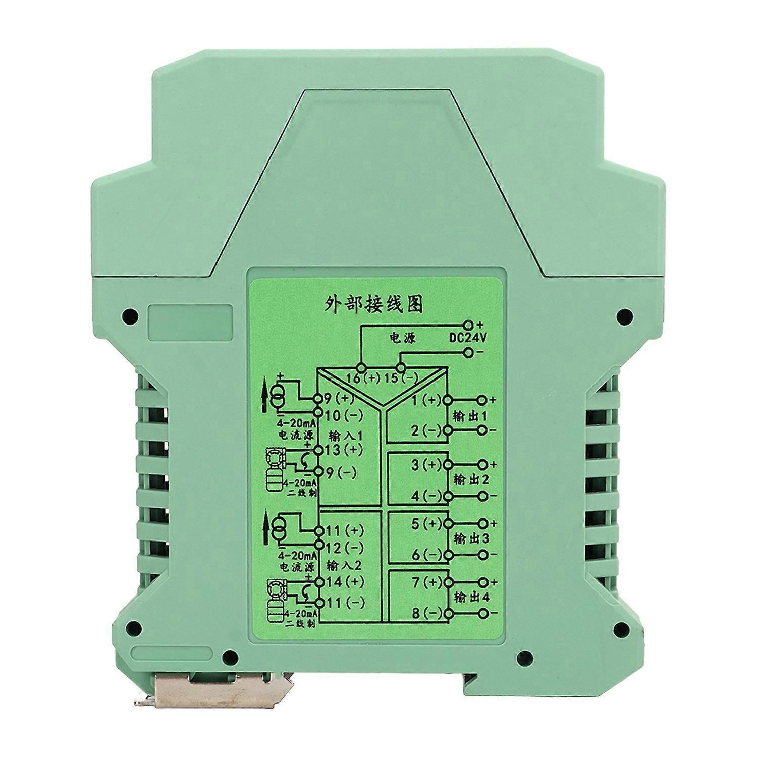 DC-Signalisolator 2 In 4 Ausgänge Stromtransmitter 4-20mA PLC Detect Signalkonditionierer 24V