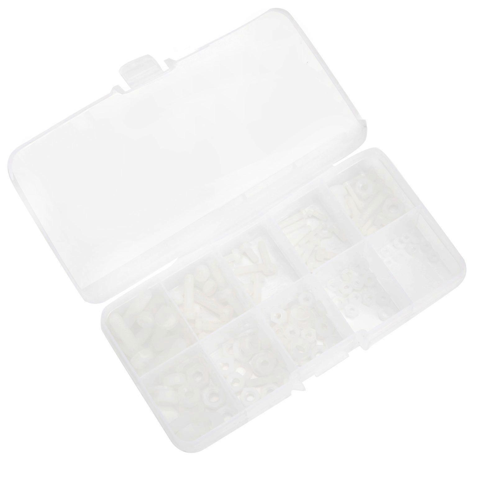 screw assortment kit hex screw nut set 150Pcs Nylon Screw Set Hex Washer