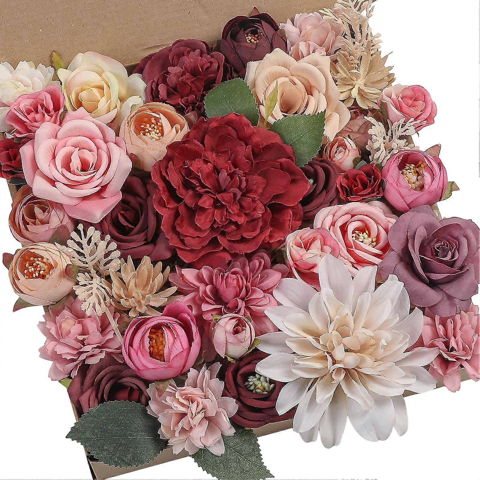 Faux flower combo set for diy bouquets and home decor