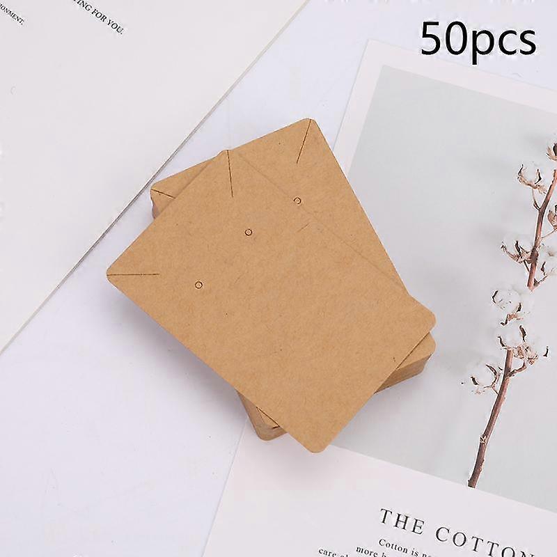 50Pcs Earrings And Necklace Display Earring Package Hang Tag Cards Cardboard