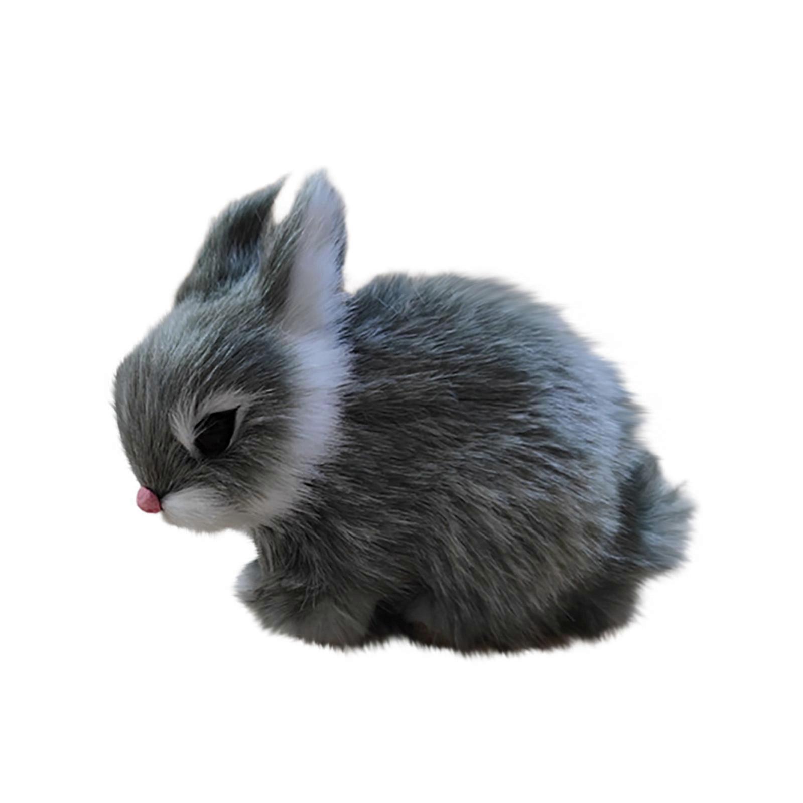 Simulation Model Figure Hare Figurine Home Decor Miniature LA5627