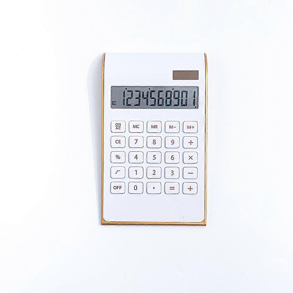 10 Digit Dual Power Desktop Calculator, Battery/Solar Powered, Tilting LCD Display
