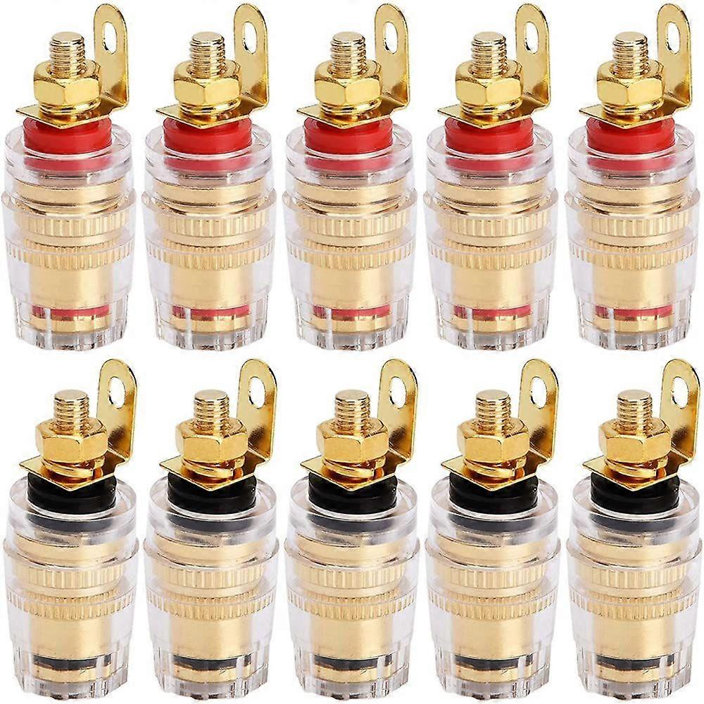 10pcs 4mm Banana Plug Socket Connector for Amplifier Speaker Terminal Wall Plate