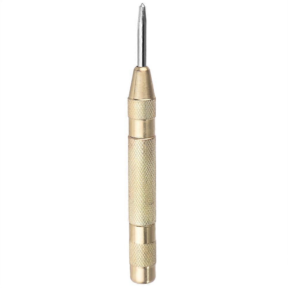 High Speed Steel Automatic Center Punch Tool with Spring Loaded Mechanism for Marking Metal and Wood