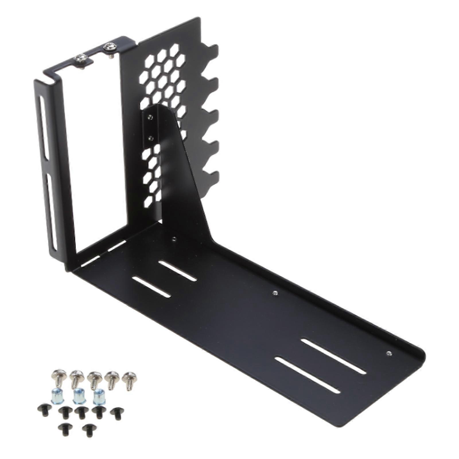 SXJ B Graphics Card Vertical Bracket GPU Holder Graphics Card Mount Support Enhanced Version  Black