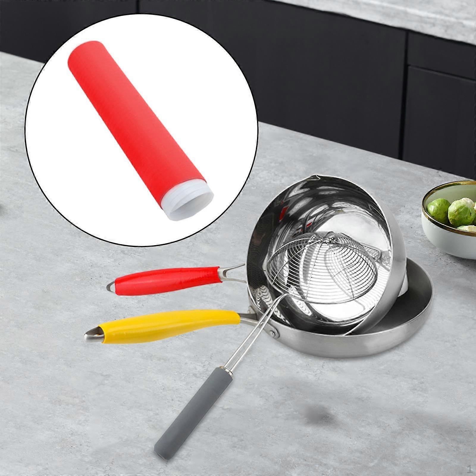 Pot Handle Cover Pan Glove Easy to Install Anti Scalding Wok Insulation