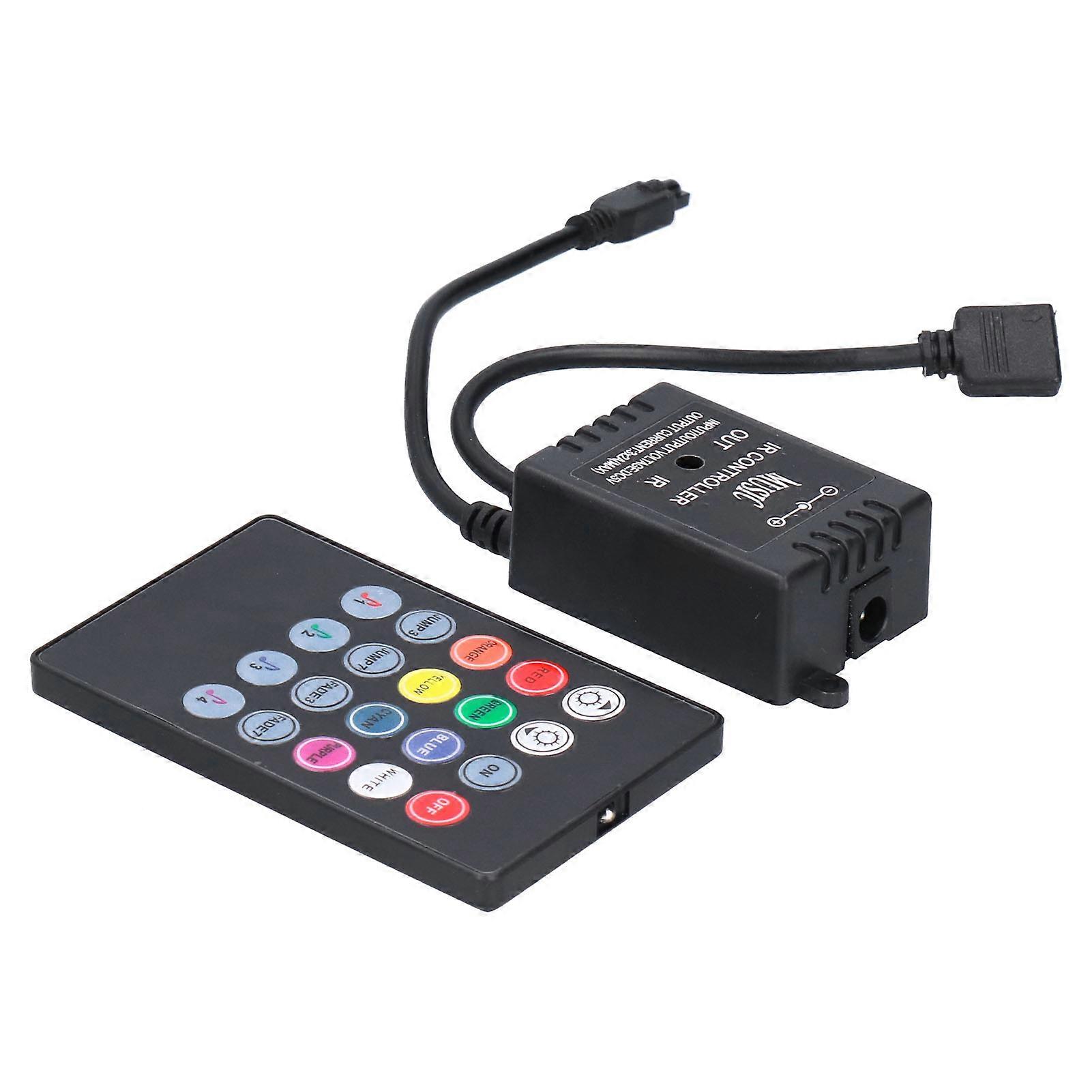 Light Sound Controller, RGB Color, 20-Key Dimming