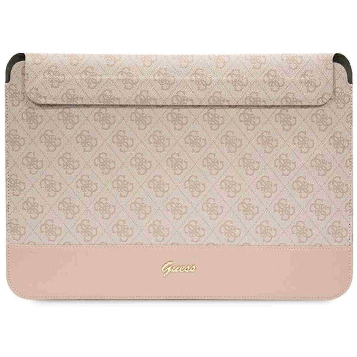 Guess Stripe Metal Logo Universal Notebook Protective Case Pink
