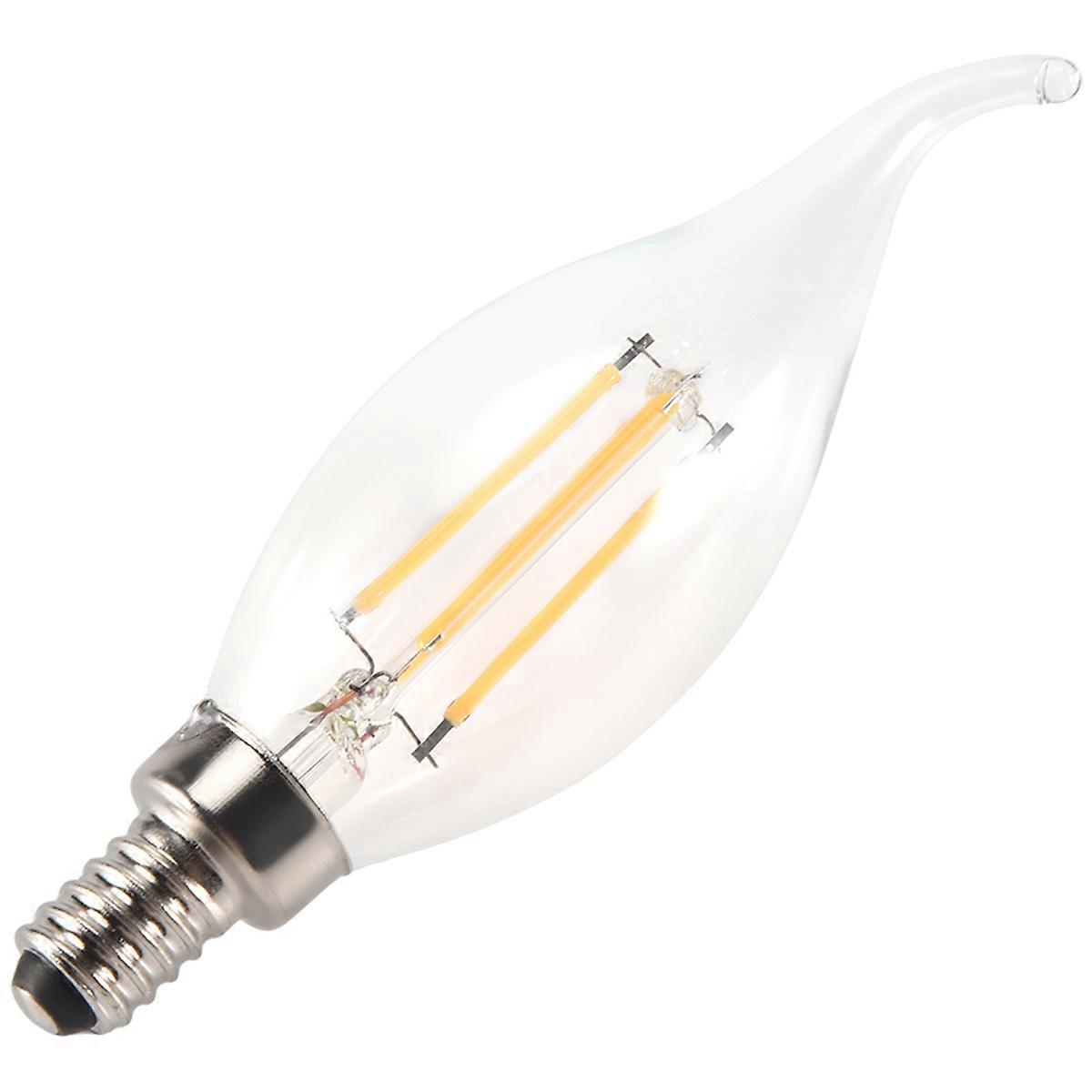 E12 4W Candle Flame Filament LED Light Bulb Lamp 12.5*3.5cm