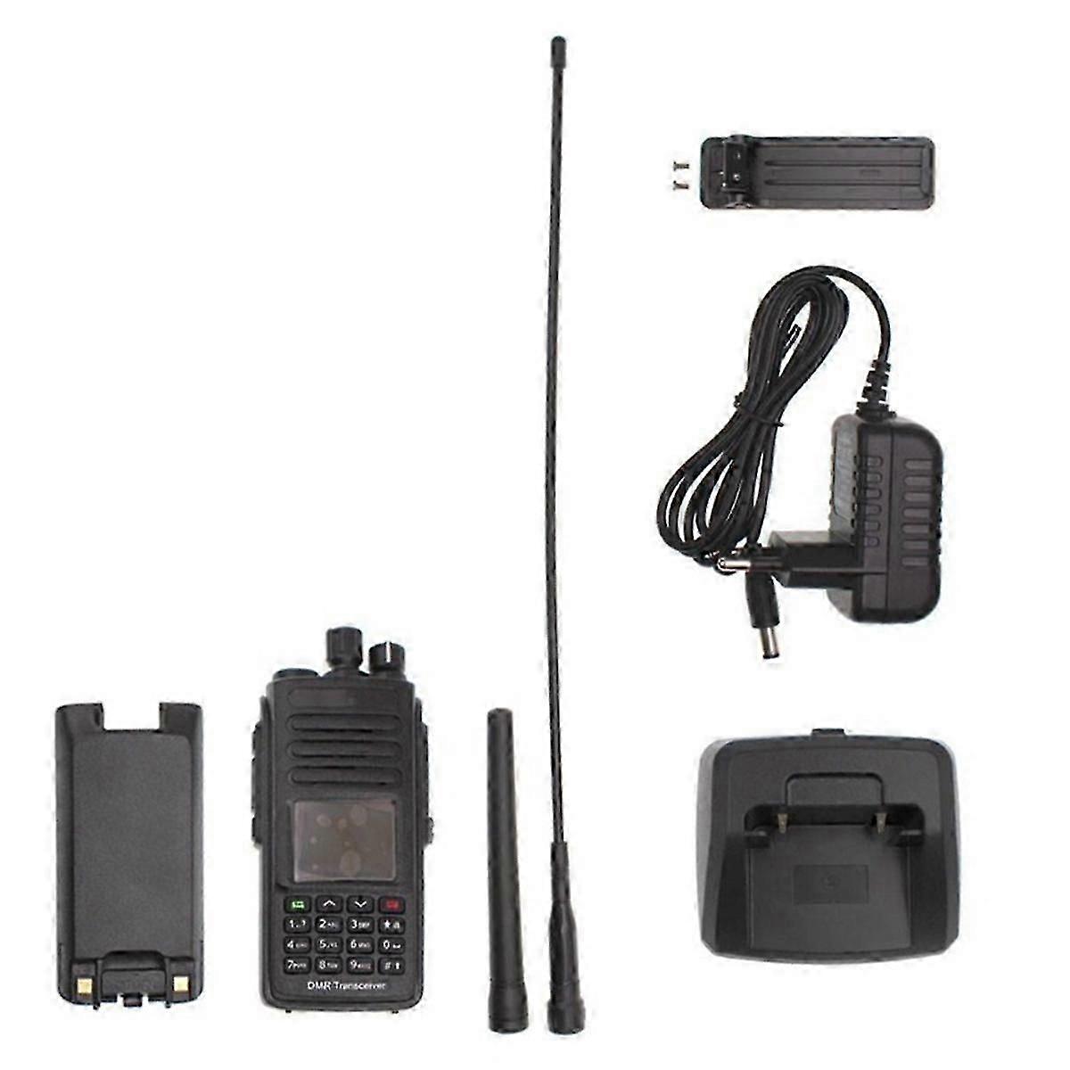 10W -UV390 PLUS Walkie Talkie Aes256 Radio IP67 Wasserdichtes VHF/UHF Dualband Digital DMR-Radio mit JP