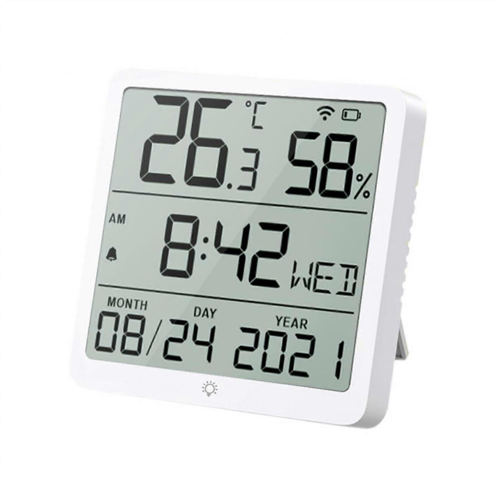 Affordable Electronic Digital Hygrometer and Thermometer for Indoor Outdoor Home Use with LCD Display and Dual Sensors