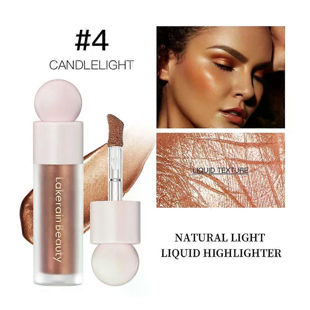 4Color Visage Liquide Enlumineur Bronzer Contouring Highlight Maquillage Fluide Visage Shimmer Shine High Lighter Iluminador Maquillaje