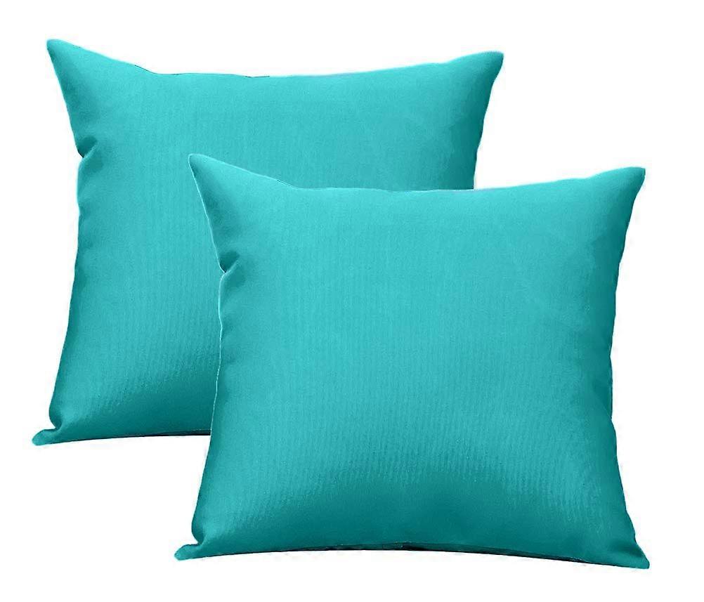 2 Pack Solid Throw Pillow Cover for Outdoor Indoor Use 20"x20"