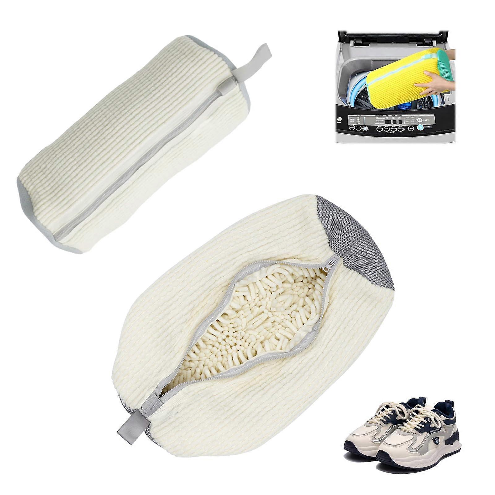 2pcs Jumbo Laundry Shoe Washing Machine Bag For Washer And Dryer, For Reusable Most Shoe Types And Sizes, Laundry Bag For Shoes