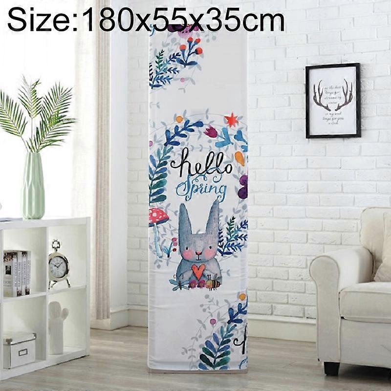 シンプルな垂直キャビネットタイプオールインクルーシブエアコンファブリックダストカバー180x55x35cmウサギ