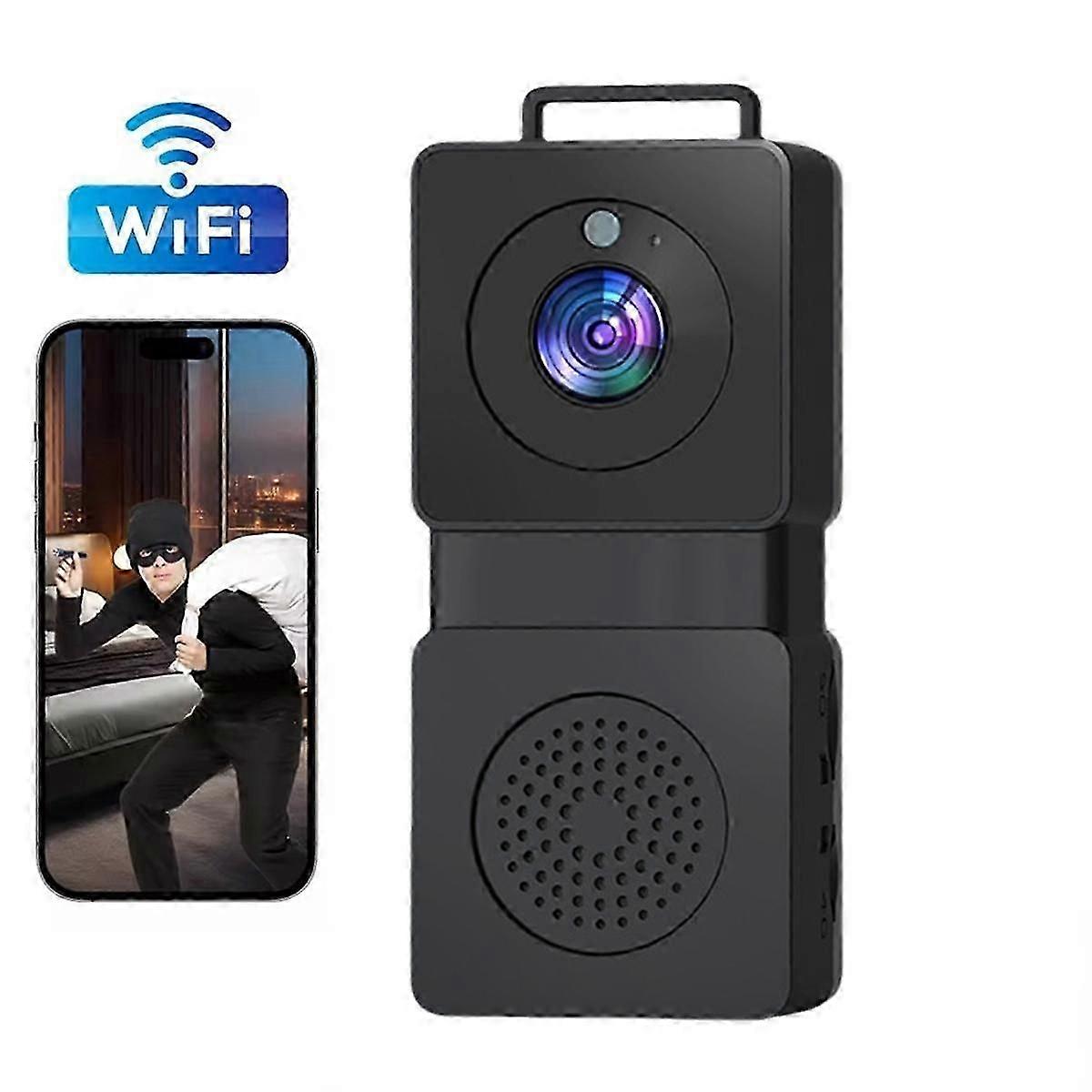 1080p WiFi Mini Camera - Portable Digital Recorder with Night Vision