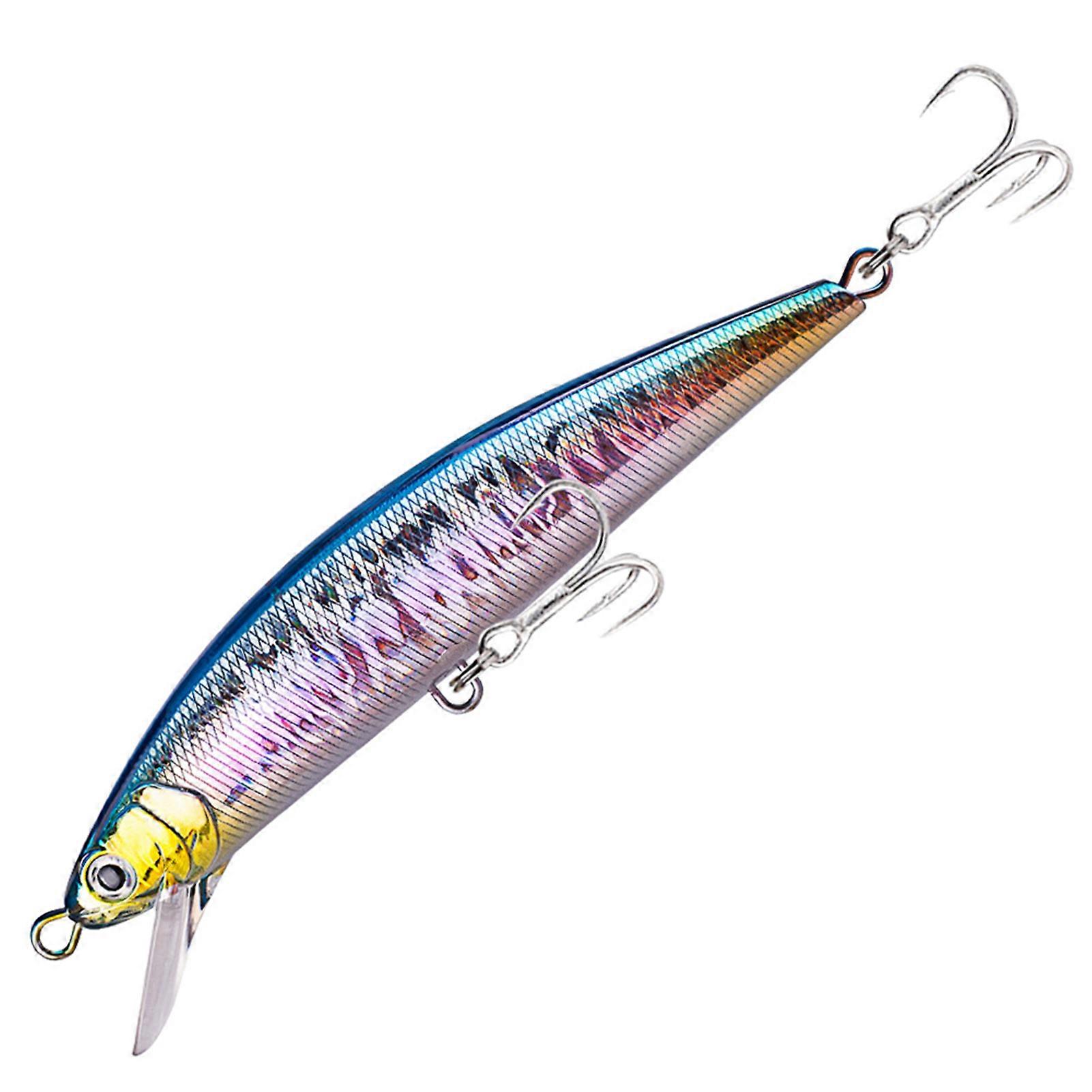 Fishing Fake Lures with 2 Treble Hooks Bionic Fishing Lure Sinking Artificial Simulation Bait