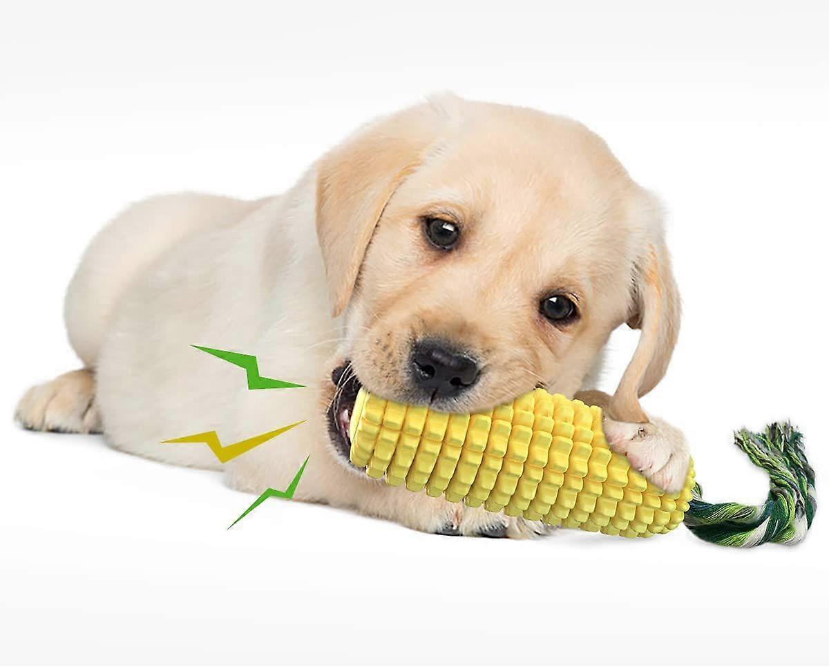 Dog Toys - For Tenacious Chewers Indestructible Tough Durable Squeaky Interactive Dog Toy Puppy Chew Corn On The Cob Toy Small Medium Large Dogs