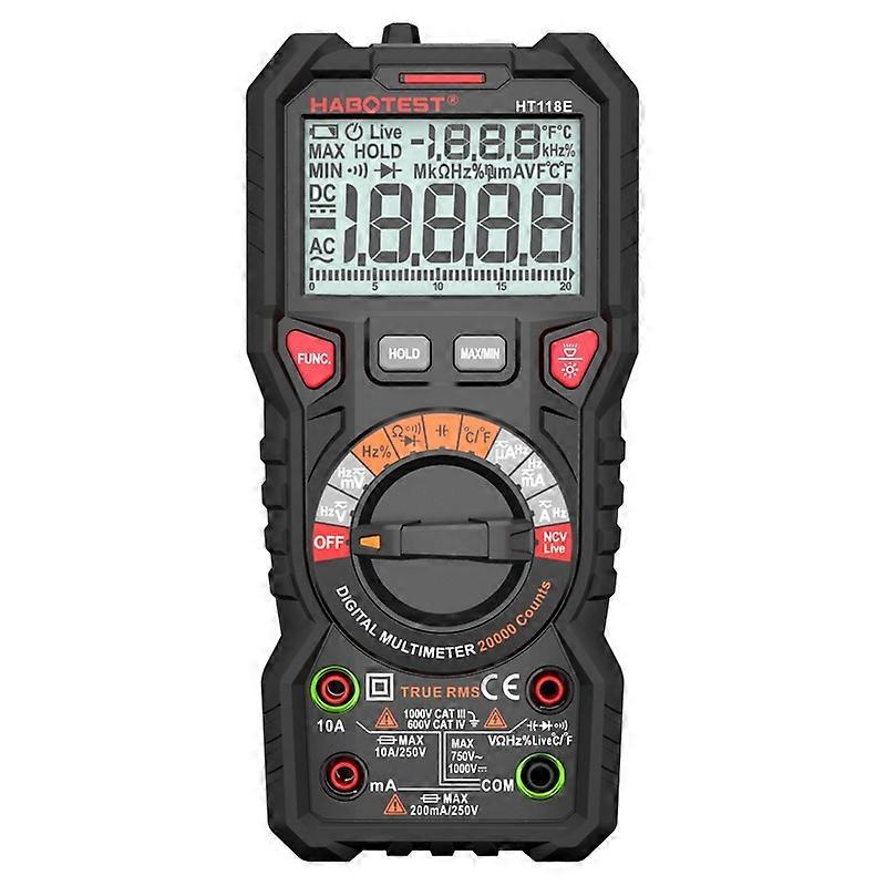 HABOTEST HT118E Handheld High-precision Full Gear Fire Prevention Digital Multimeter