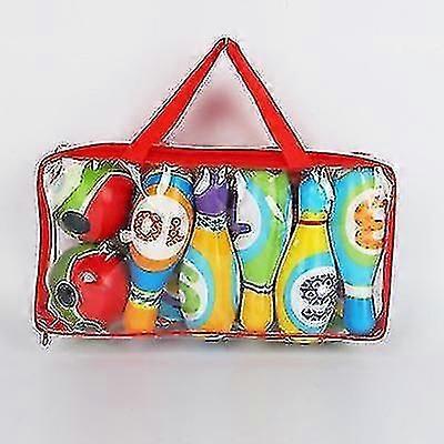 Children's Indoor Sports Bowling Toy Pu Bowling Set Parent-child Interactive ToyM