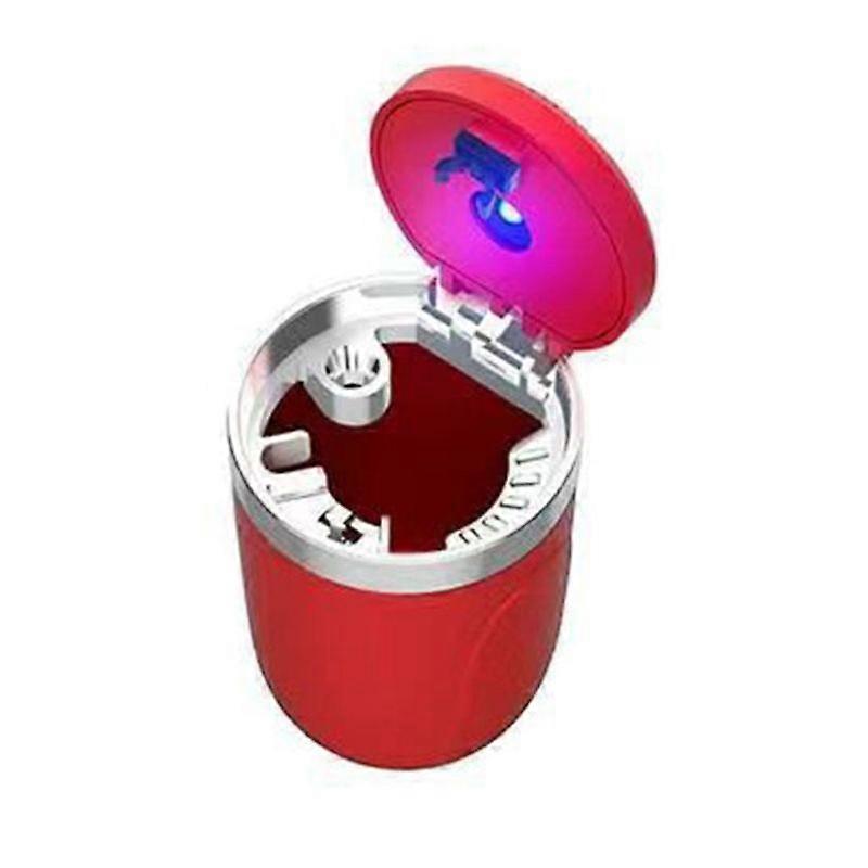 Portable Car Ashtray with Lid and Easy Clean Flame-retardant ABS Push Type