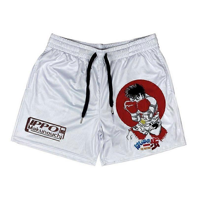 Erkek Boxer Şort Spor Şort Hajime no Ippo 3D Baskı Anime Spor Şort Erkek Cospaly Kısa Pantolon Spor Weatpants Yaz