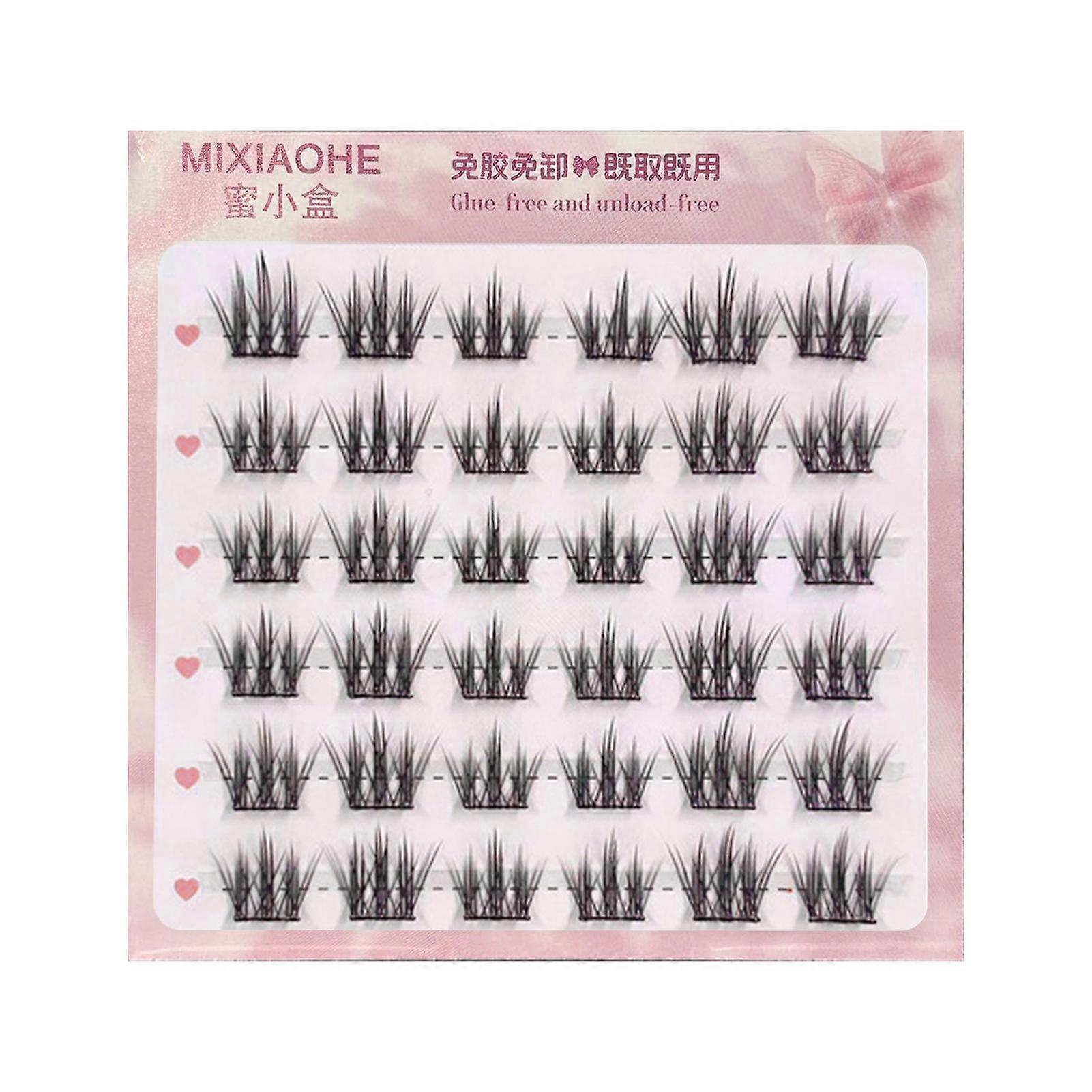 No Glue Need Eyelash Clusters Soft Individual Anime Lashes