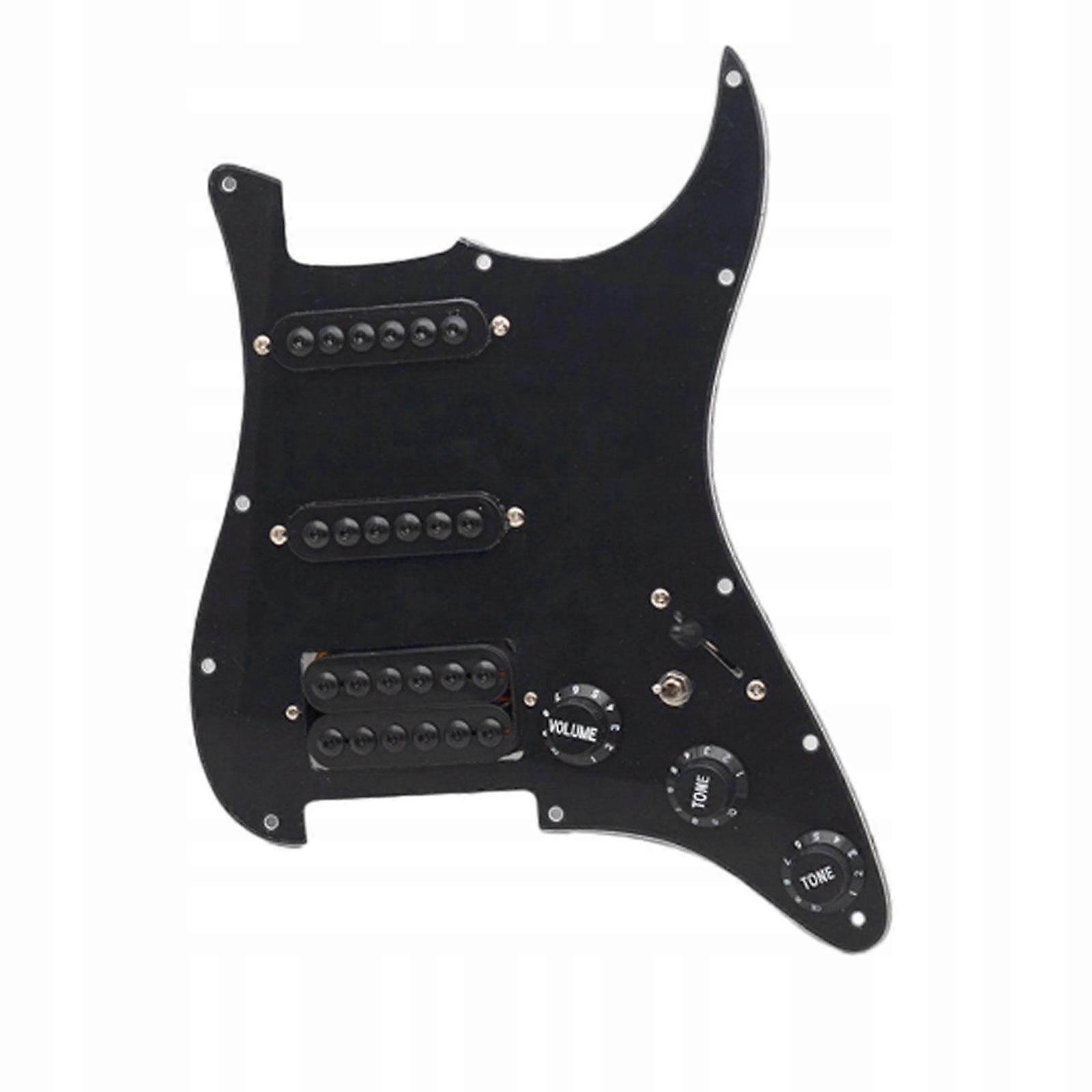 Guitar Pickguard Pickup Ssh Pickups Guitar Pick Guard Scratchplate Black