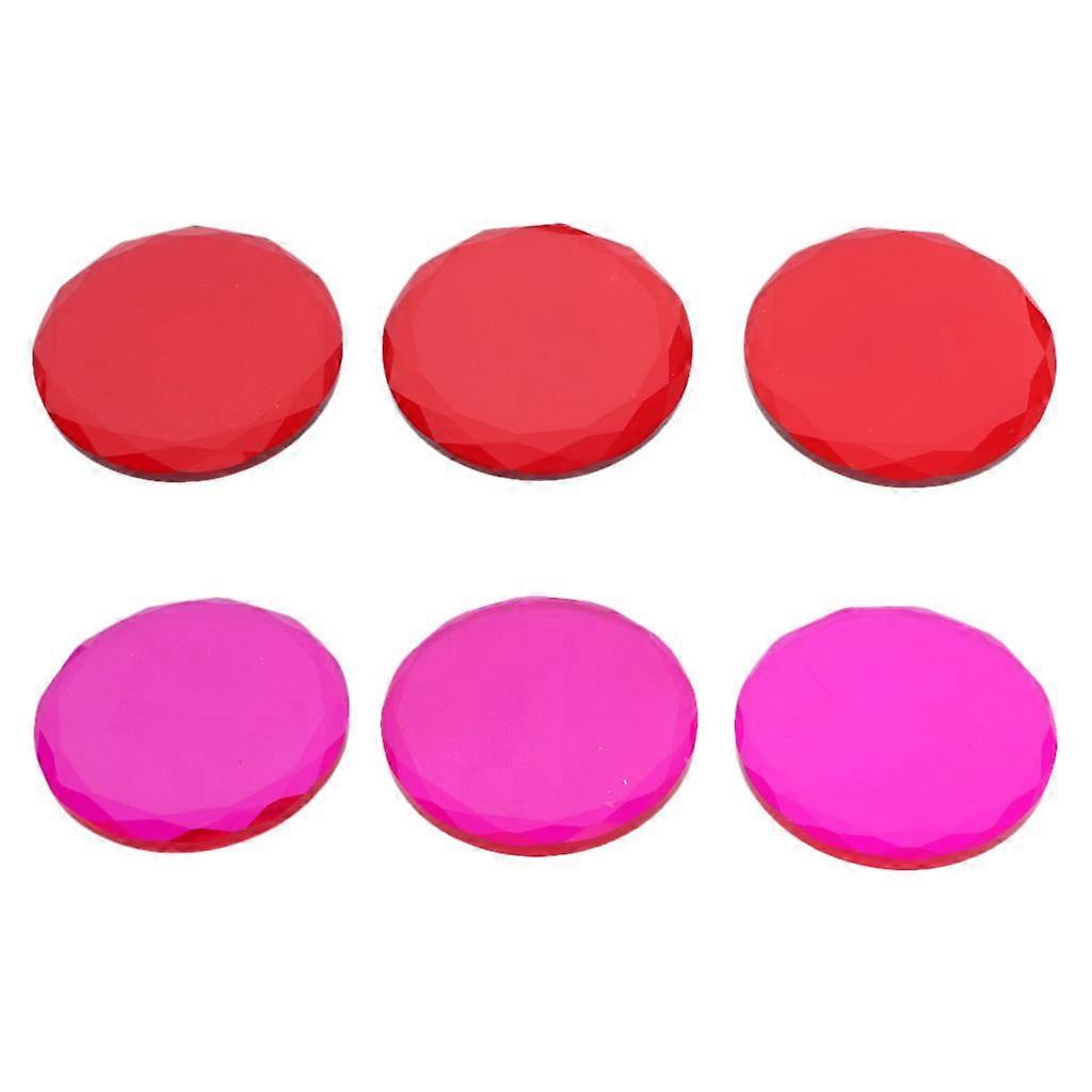 6Pcs/Pack Glue Pallet Stand Crystal Holder Tray for Extensions Grafting, Rose