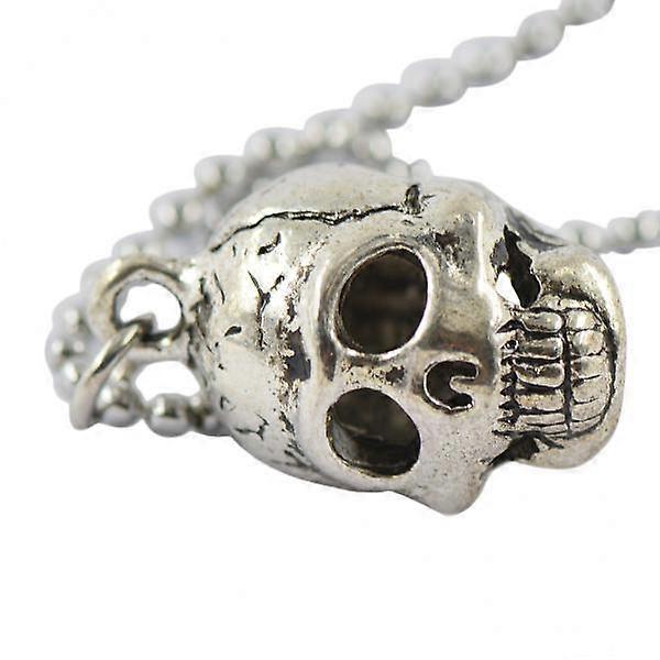 Men's Intricately Engraved Skull Pendant on Chain